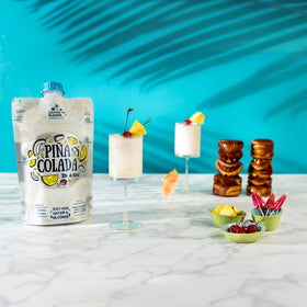 Lt. Blender Pina Colada in a Bag easy to store in a fridge or cooler.