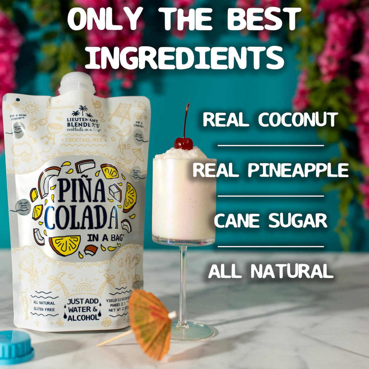 Lt. Blender Pina Colada in a Bag no blender needed for effortless entertaining.