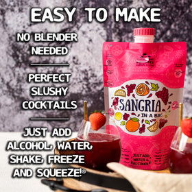 Lt. Blender Sangria in a Bag with resealable cap for on-the-go entertaining