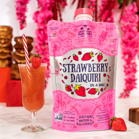 Close-up of real strawberries and lime highlighting premium ingredients
