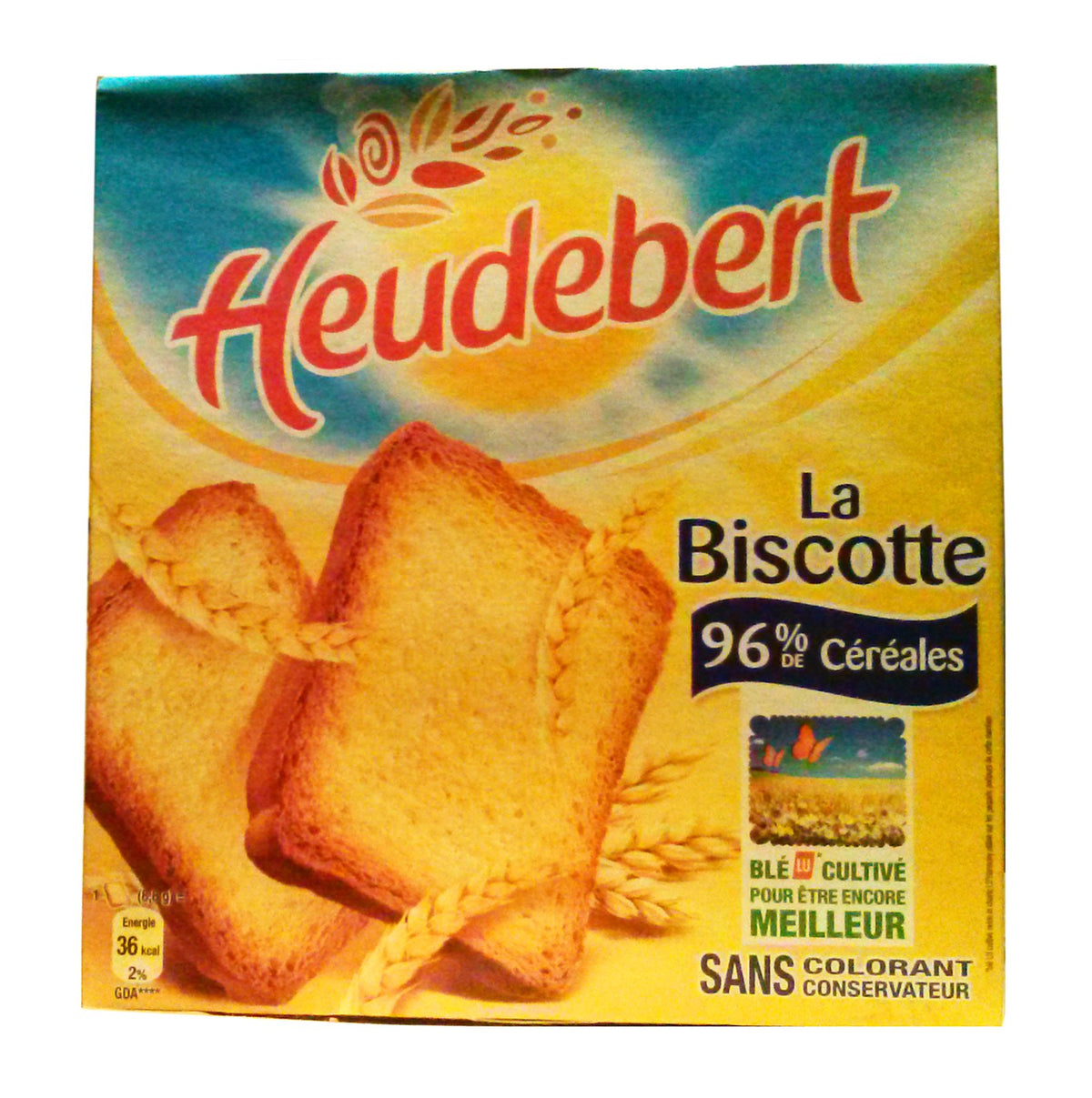 LU biscotte Heudebert crisp French rusk, ideal with cheese and pâtés.