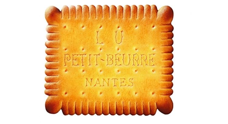 LU Petit Beurre with coffee breakfast setup, quick treat
