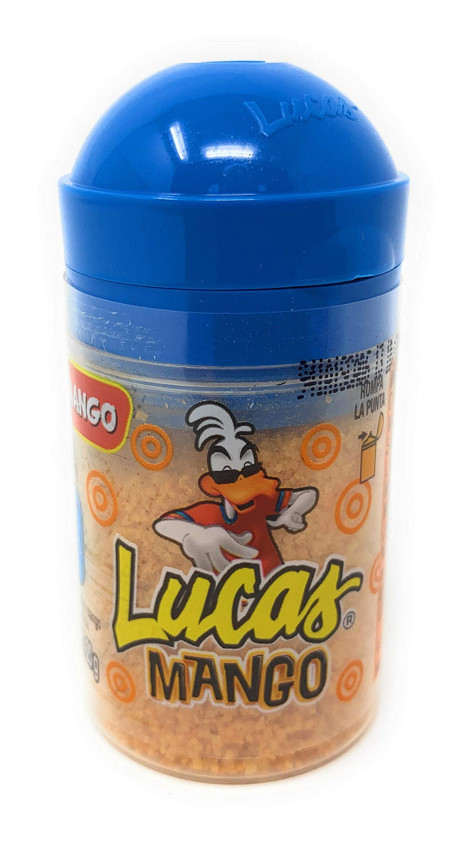 Lucas Candy Baby Lucas Mango Dispenser 20-pack front view for on-the-go snacking