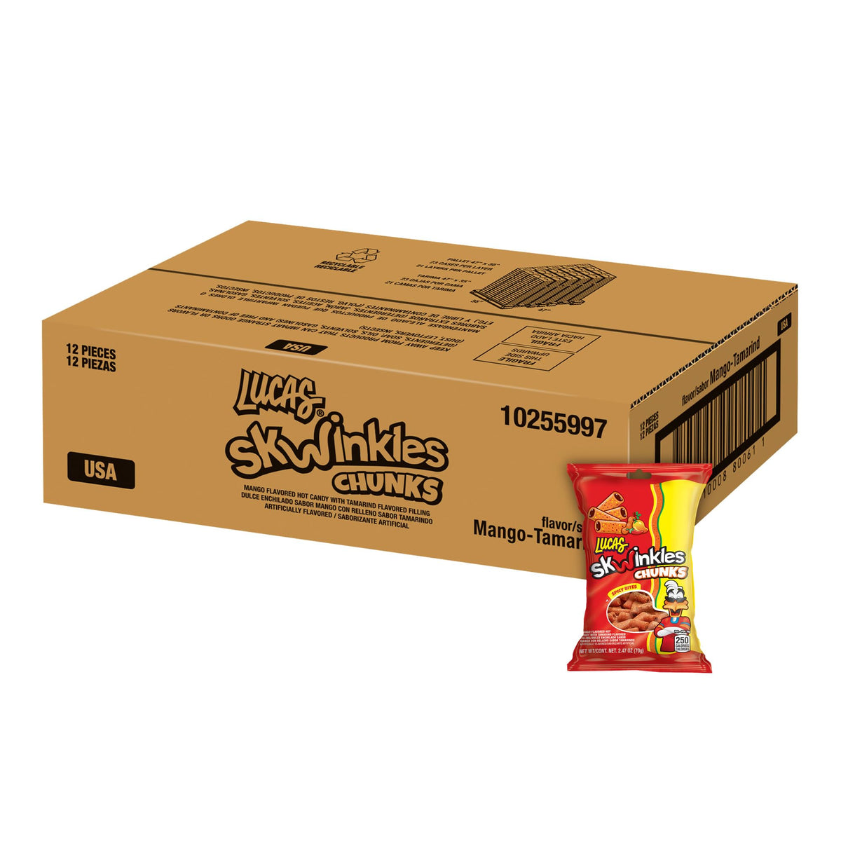 Lucas Skwinkles mango tamarind candy pack — tangy mango with tamarind center for gatherings.