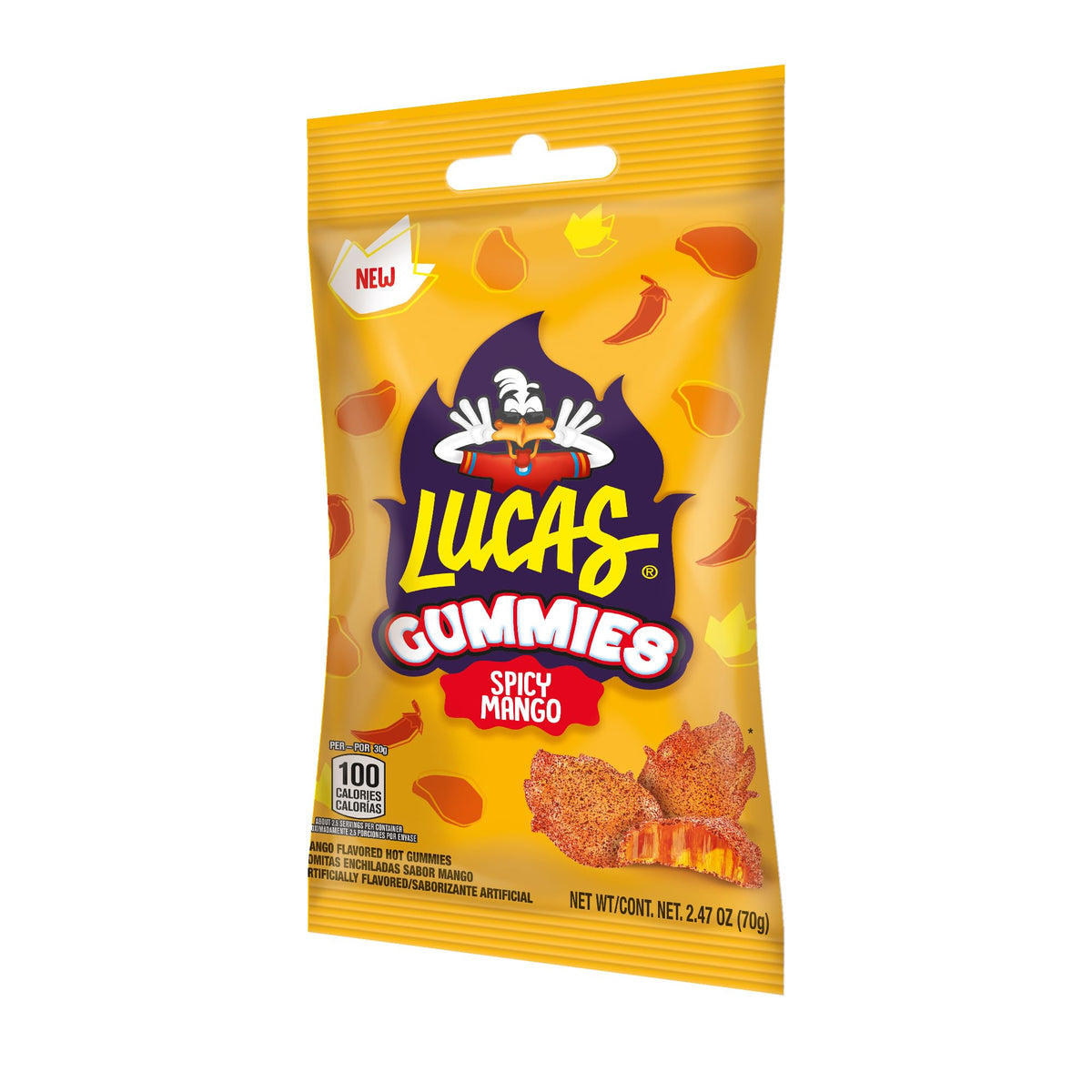 Lucas Spicy Gummies Mango Easter Basket Idea suggests festive gift appeal.