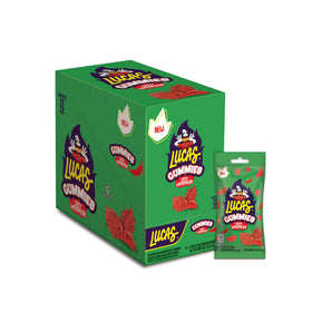 Lucas Spicy Gummies Watermelon 12-pack front label highlights value and flavor