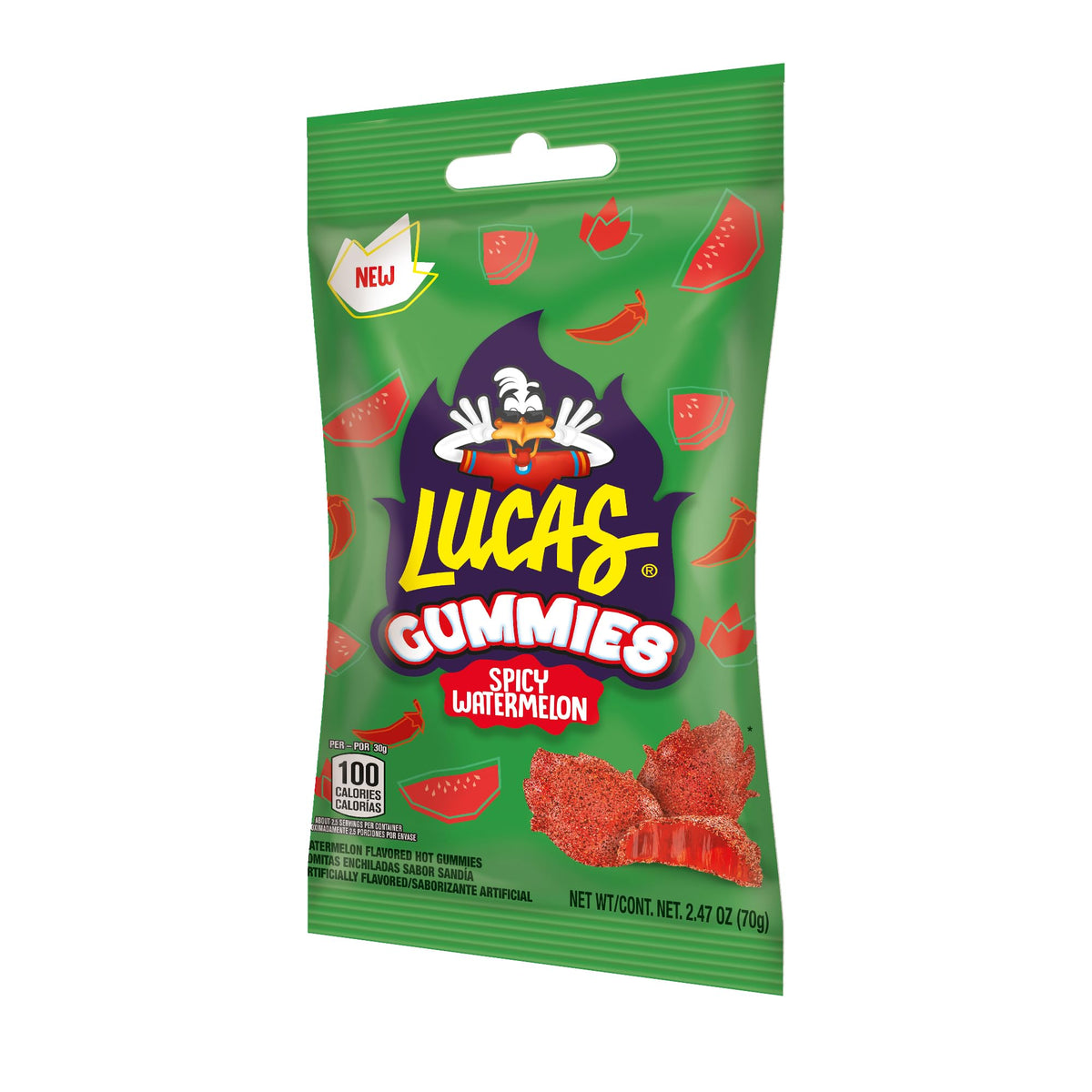 Lucas Spicy Gummies Watermelon serving dish idea for guests