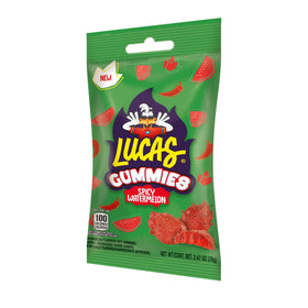 Lucas Spicy Gummies Watermelon serving dish idea for guests