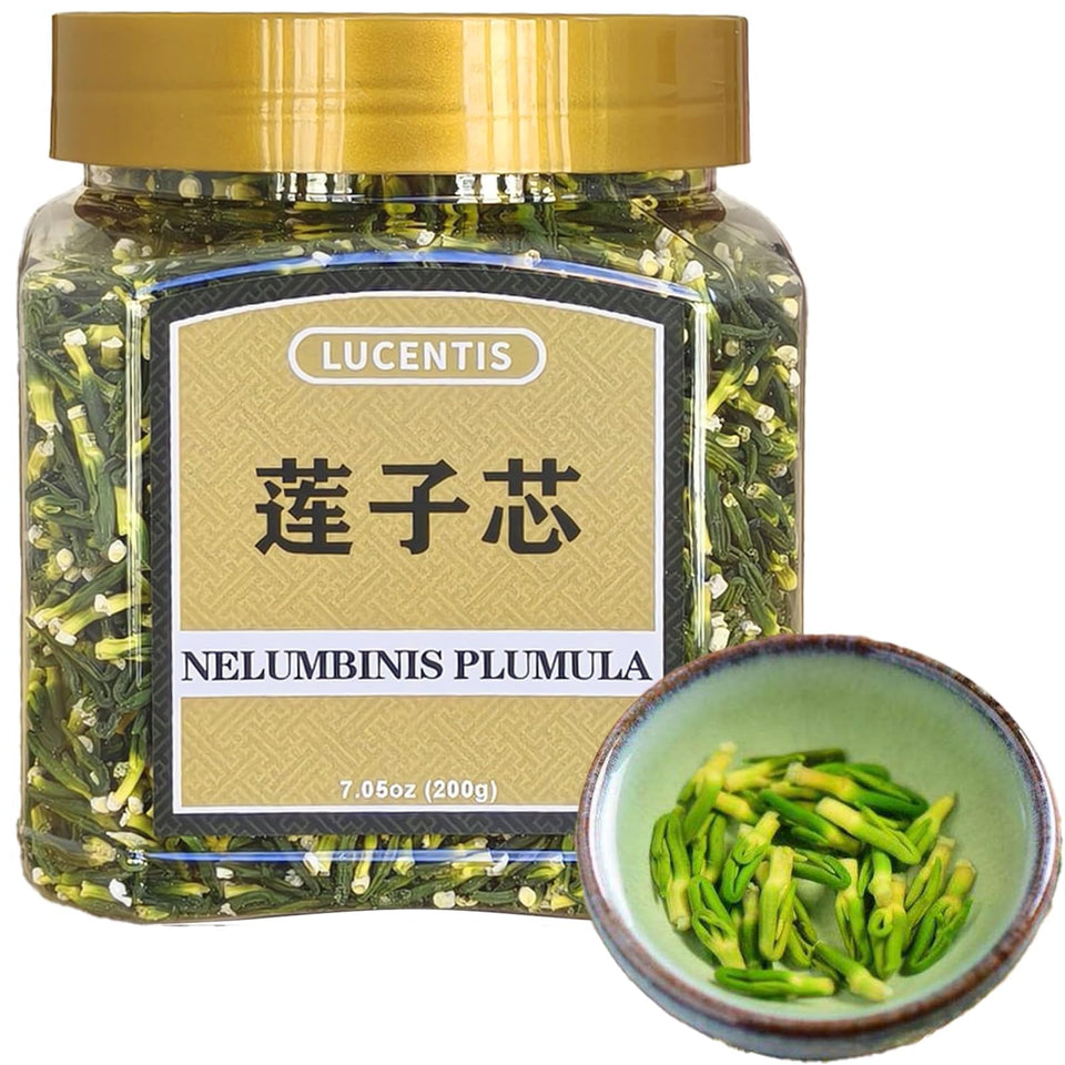 LUCENTIS dried lotus plumule packshot with resealable bag preserves freshness