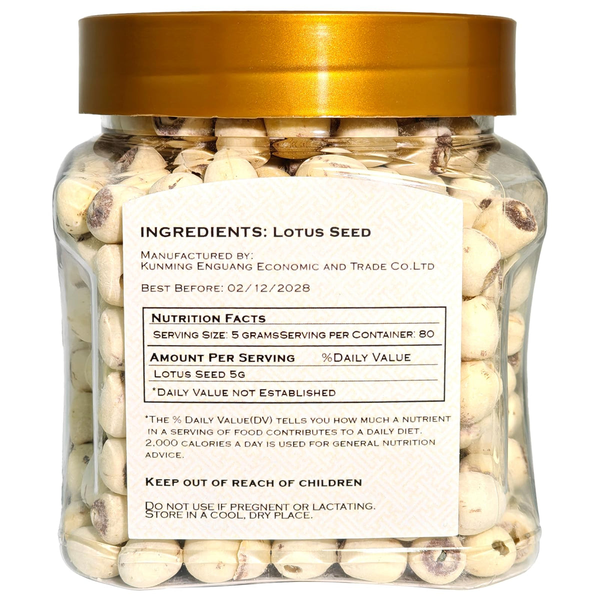 Lucentis dried lotus seeds dessert or mooncake filling closeup.
