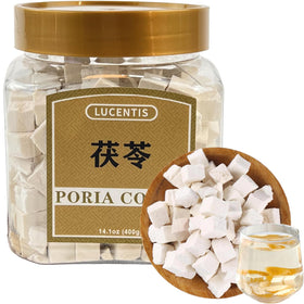 Lucentis Poria Cocos dried pieces ideal for soups and beverages.