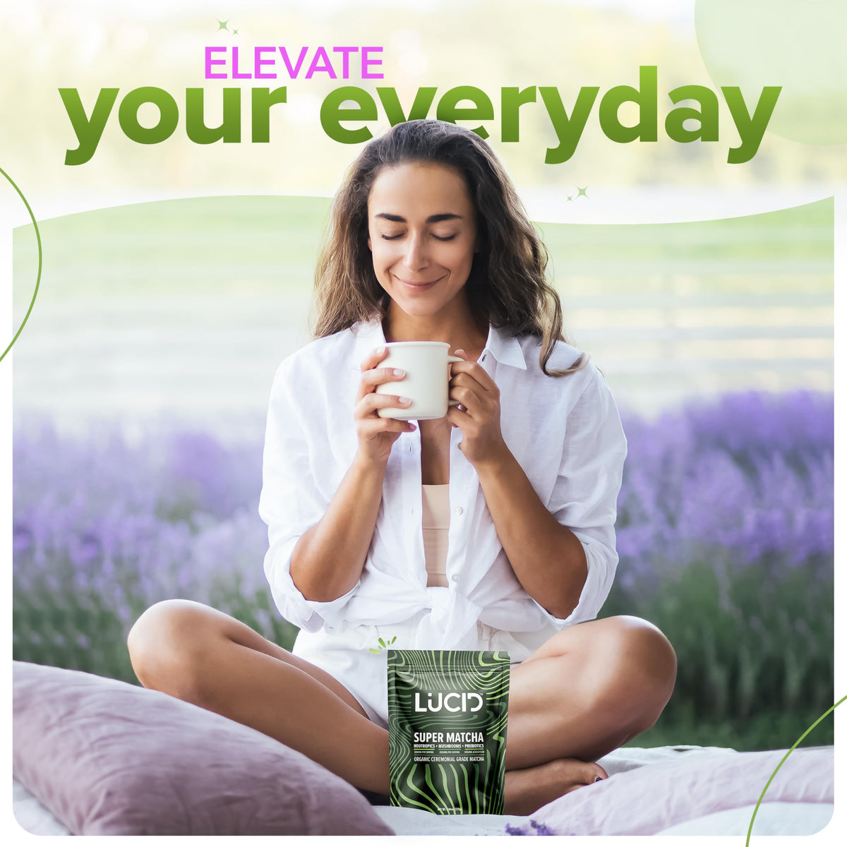 Lucid with ginkgo biloba and tyrosine for cognitive clarity.