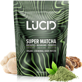 Lucid Mushroom Matcha with Lions Mane powder for smooth morning focus.