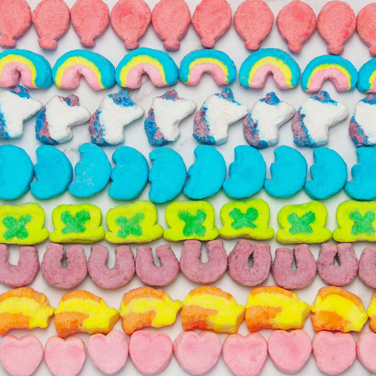 Lucky Charms gluten-free label with nutrition highlights wholesome grains.