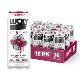Lucky Energy Cherry Pop can ready for a workout boost