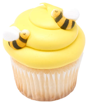 Lucks Dec-Ons 1-inch bee toppers for cupcakes inspire colorful dessert accents.