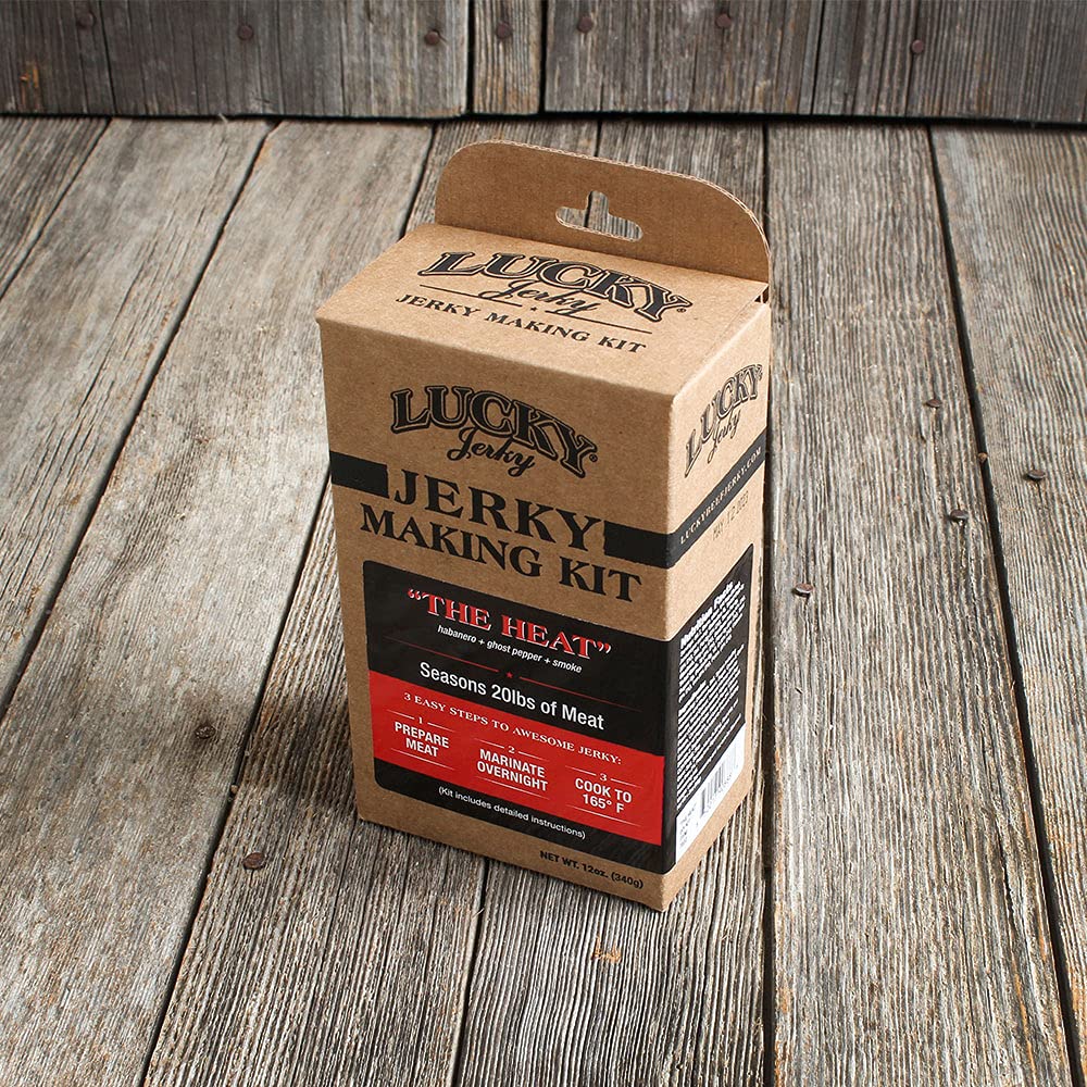 Lucky Beef Jerky The Heat kit slab-style option for thicker jerky bites