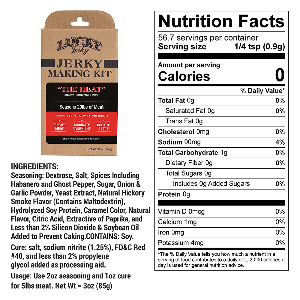 Lucky Beef Jerky The Heat kit venison jerky setup for delicious deer meat