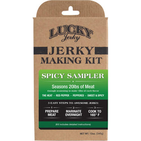 Lucky Beef Jerky 12oz kit suggests multiple batches for weekend project