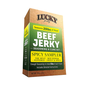 Lucky Beef Jerky Ultimate Spicy kit heat packet for bold home jerky flavor