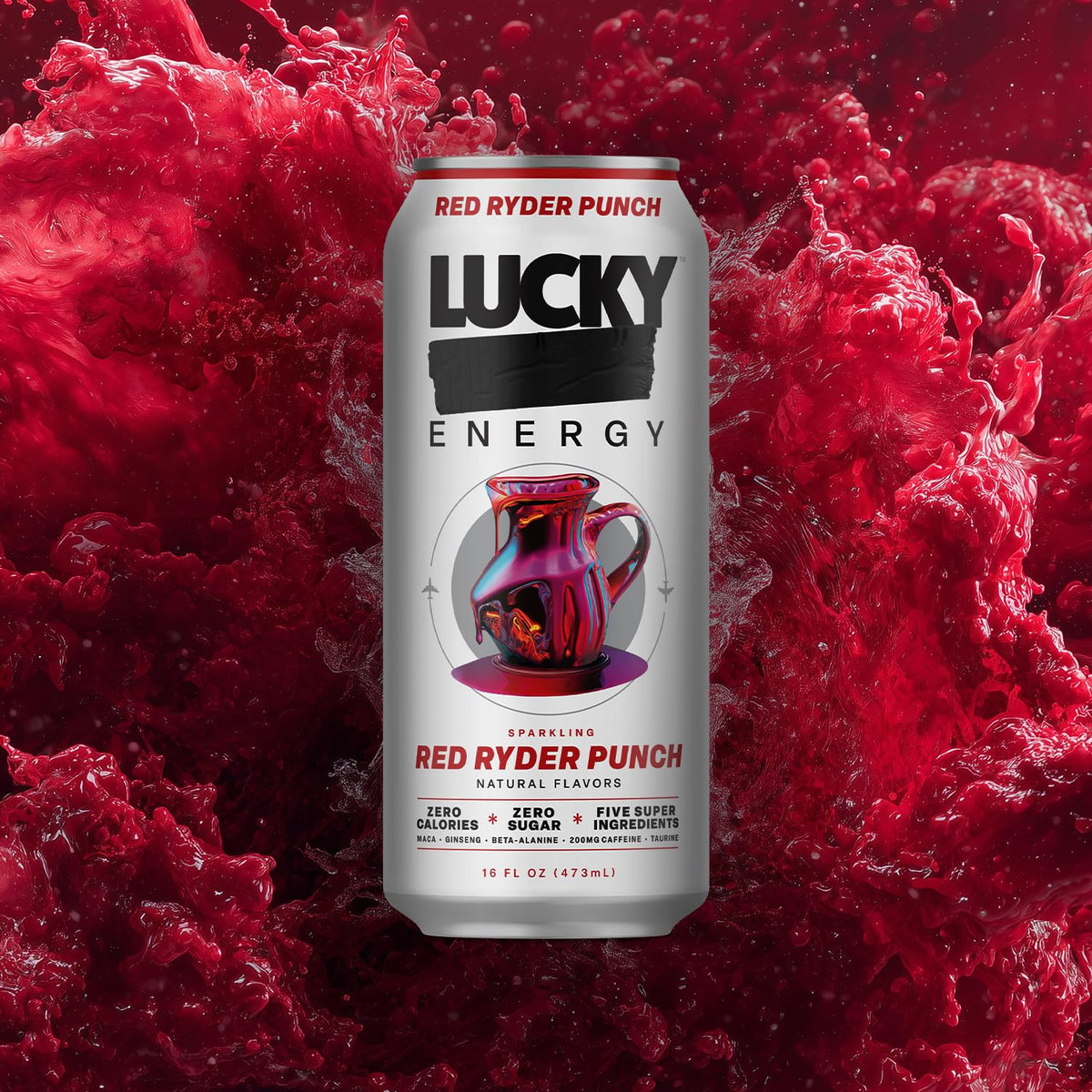 Lucky Energy Red Ryder Punch gym setup suggests sustained performance.