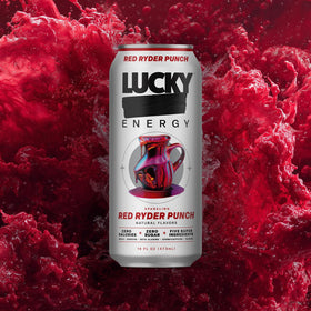 Lucky Energy Red Ryder Punch gym setup suggests sustained performance.
