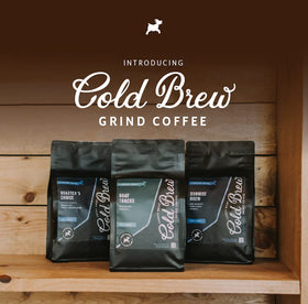 Lucky Goat arabica beans label emphasizing 100% Arabica origin.