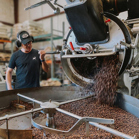 Lucky Goat Breakfast Blend bag back notes on sourcing and craft roasting
