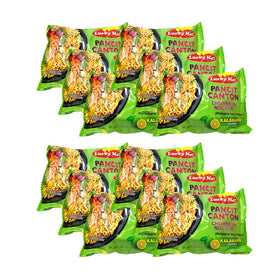 Lucky Me! Pancit Canton Kalamansi noodles in a steaming bowl for a quick, flavorful meal.