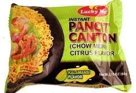 Lucky Me! Pancit Canton Kalamansi pack, ready-to-prepare noodles for a quick, flavorful meal.