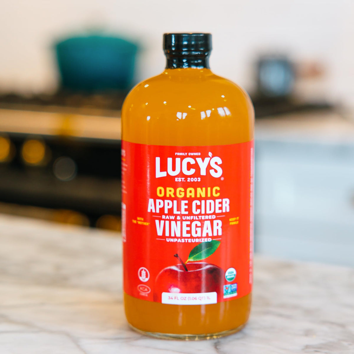 Lucy’s family-owned brand story evokes trusted sourcing and care.
