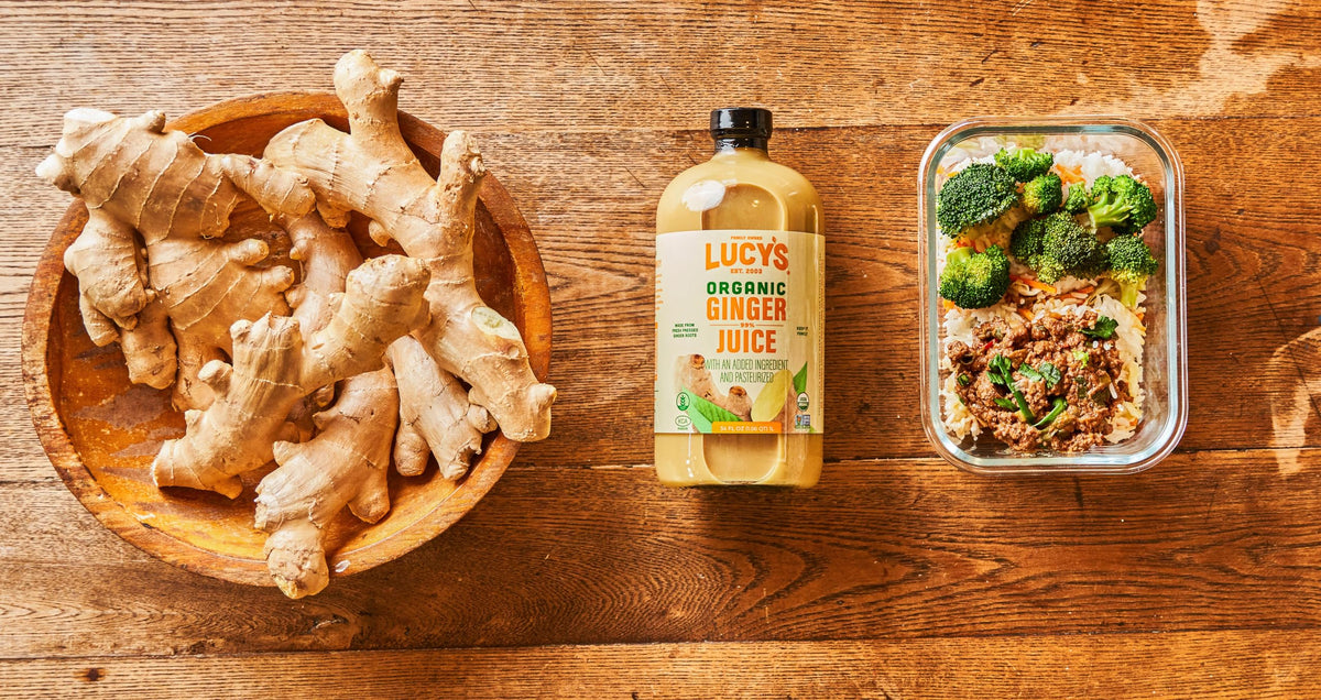 Lucy’s bottle label close-up shows authenticity and flavor notes