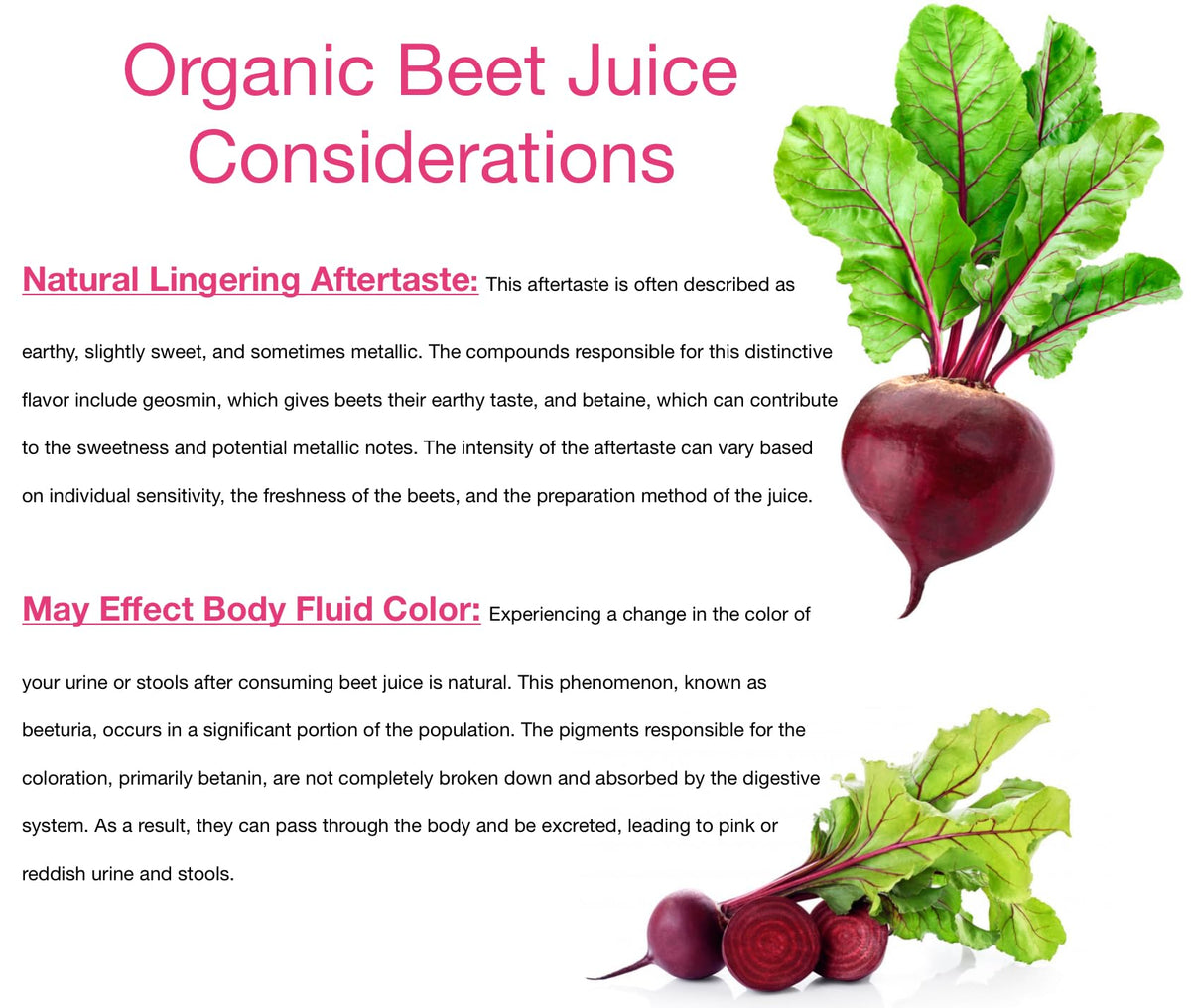 Lucy’s Organic Farm-to-bottle beets convey farm-fresh quality.