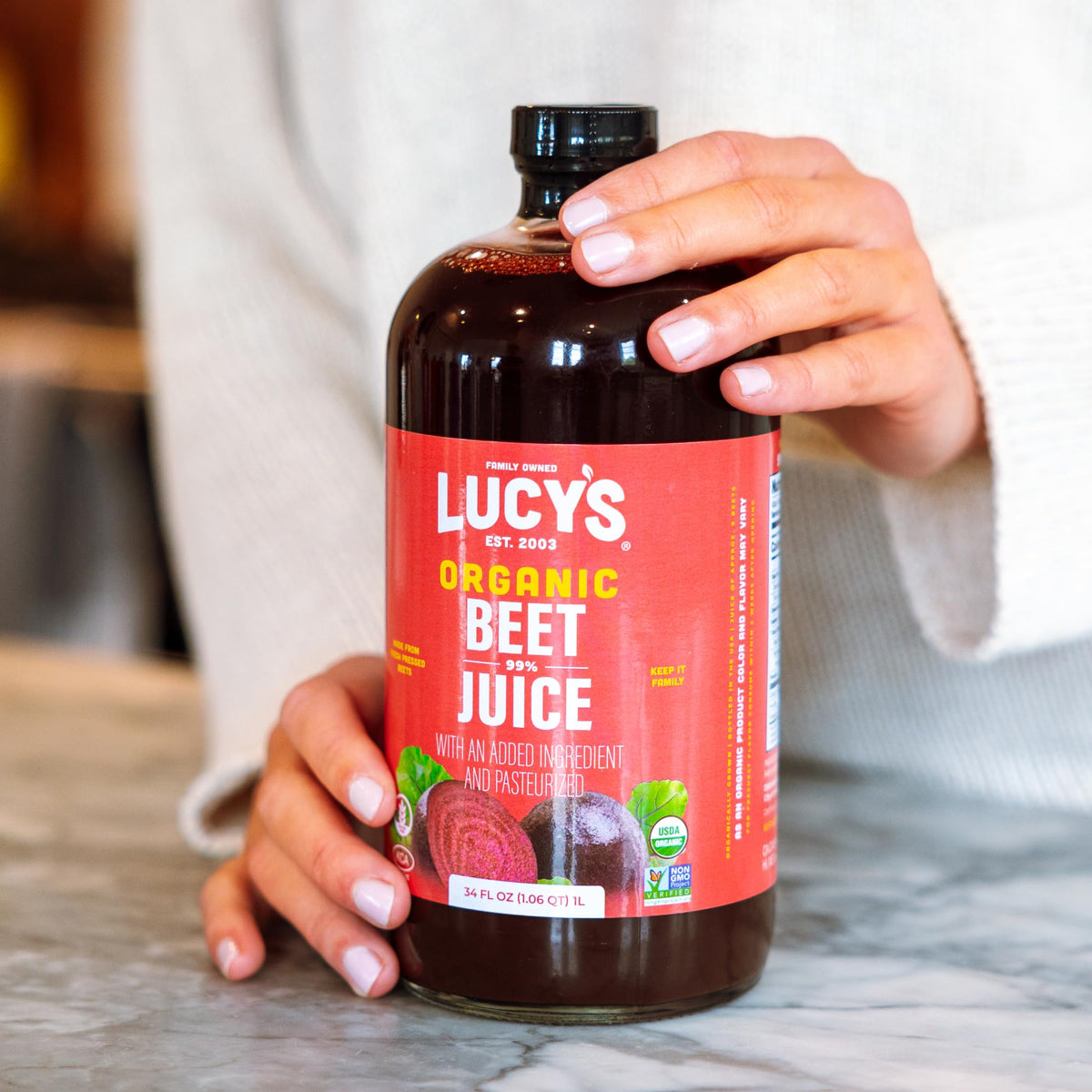 Lucy’s Small-batch process captures beets' natural sweetness and depth.