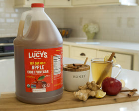 Lucy’s label confirms USDA Organic and Non-GMO certifications for trusted sourcing