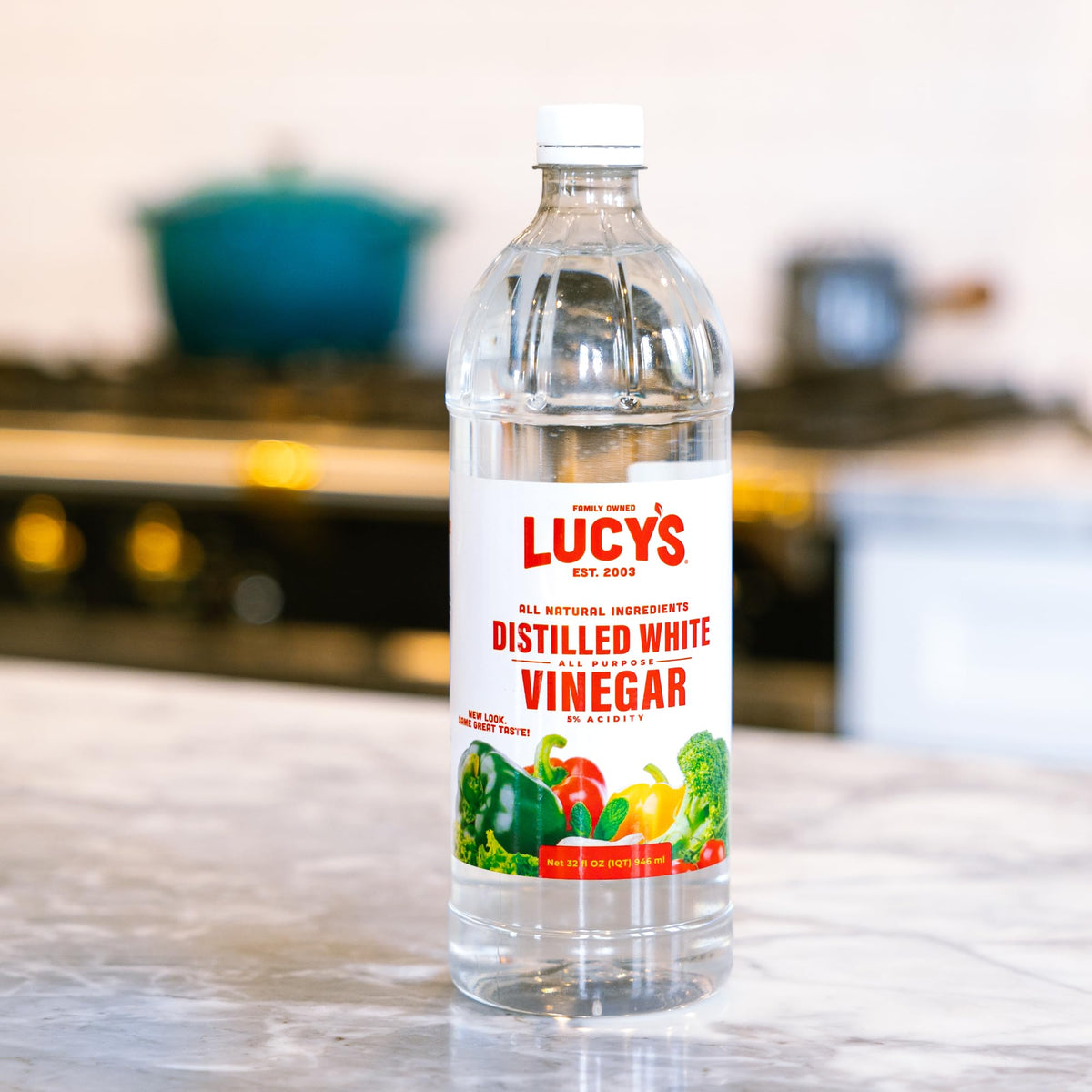 Brighten sauces with a tangy kick from Lucy's white vinegar in minutes.