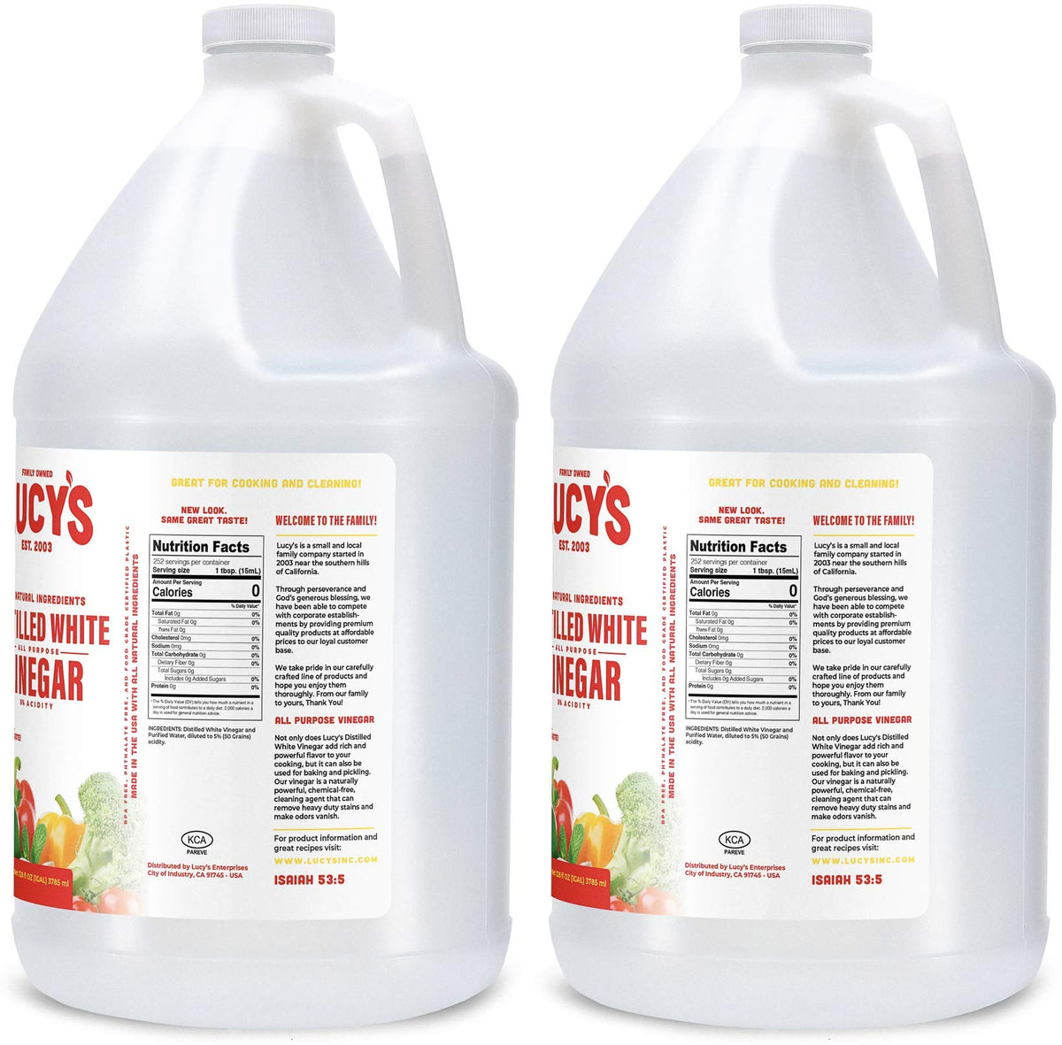 Lucy’s White Vinegar pouring demonstrates tangy dipping sauce enhancement and flavor balance.