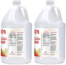 Lucy’s White Vinegar pouring demonstrates tangy dipping sauce enhancement and flavor balance.