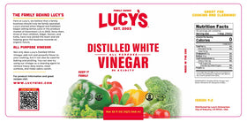 Lucy’s White Vinegar pack of two bottles ensures ready availability.
