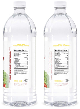 Lucy's white vinegar pour bottle ready for dipping sauces and tangy flavor boosts.