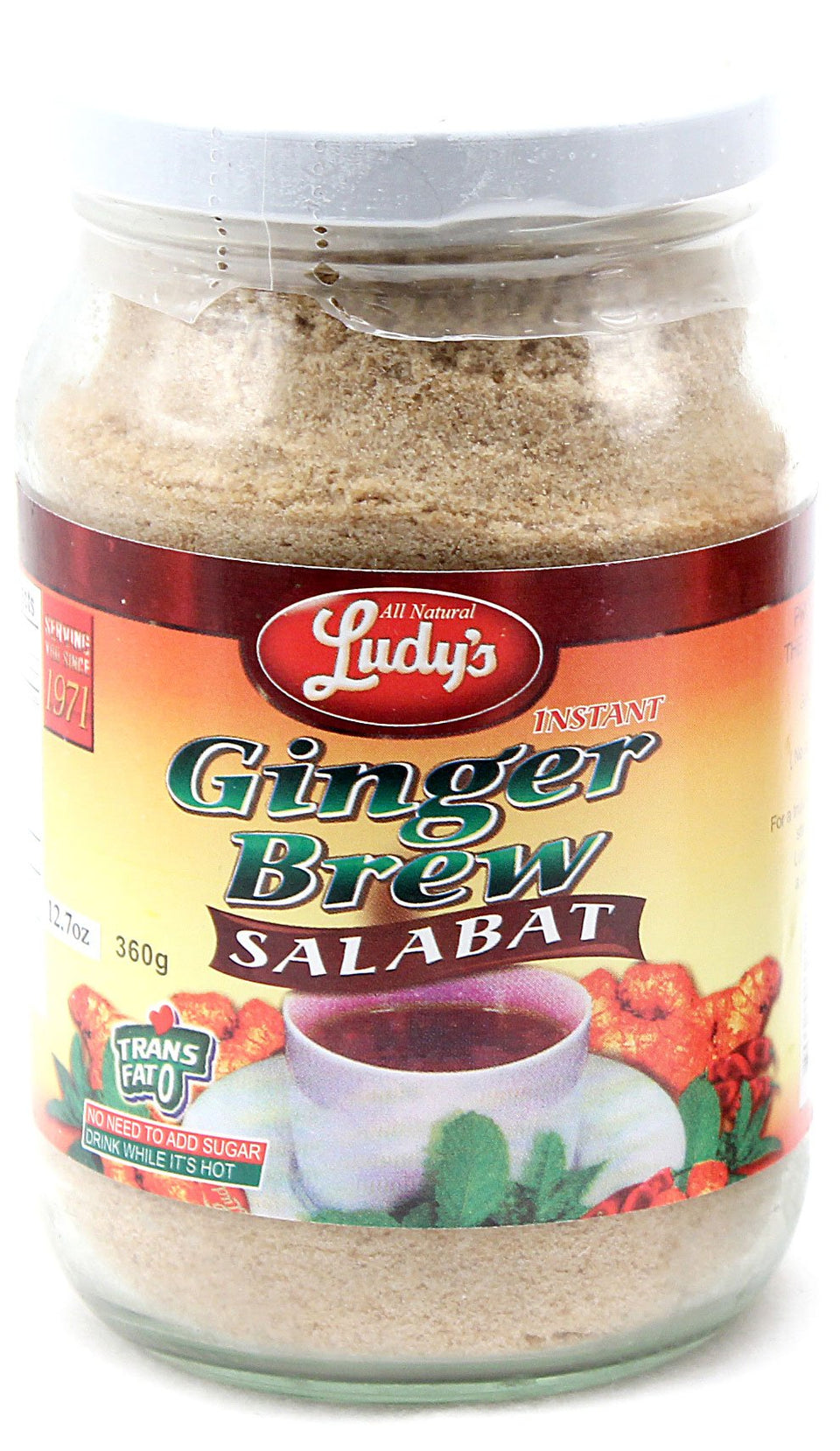 Ludy's Ginger Salabat Tea ginger brew cup for warm comfort