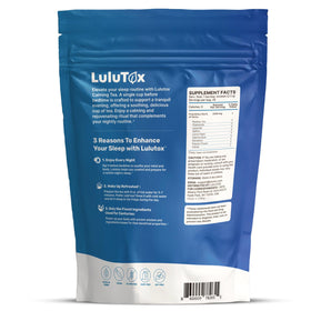 Lulutox Deep Sleep Tea brew ritual for peaceful evenings.