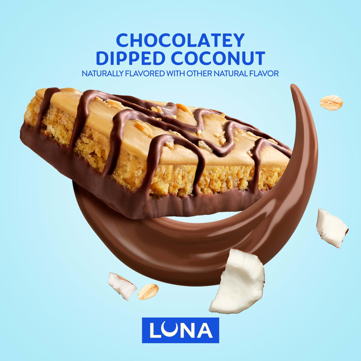 LUNA Bar 8g protein per bar detail suggests satisfying energy