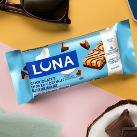 LUNA Bar Kosher-certified badge shown on packaging