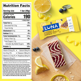 Luna Bar Mash-Ups packaging showing two flavors in one convenient snack