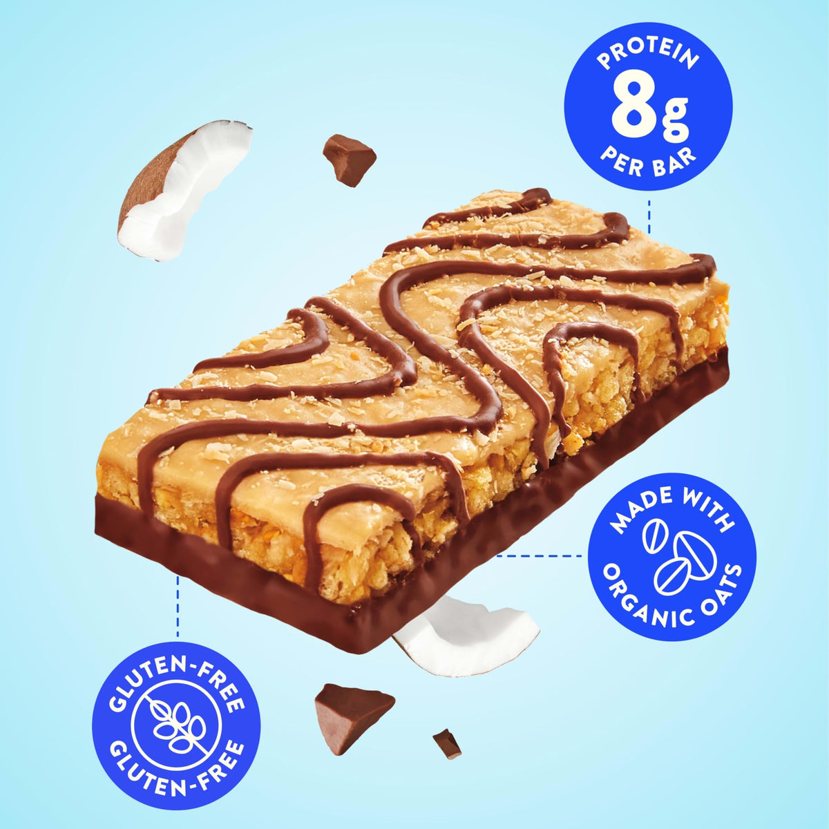 LUNA Bar Non-GMO and gluten-free seal on label