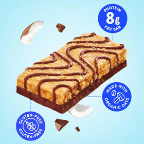 LUNA Bar Non-GMO and gluten-free seal on label