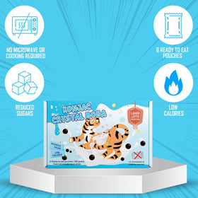 Lunar Lifts Konjac Boba pearls over ice, ready-to-eat and mess-free.