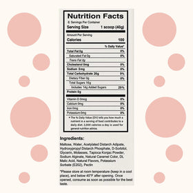 Lunar Lifts low-calorie boba suggests guilt-free indulgence for desserts.