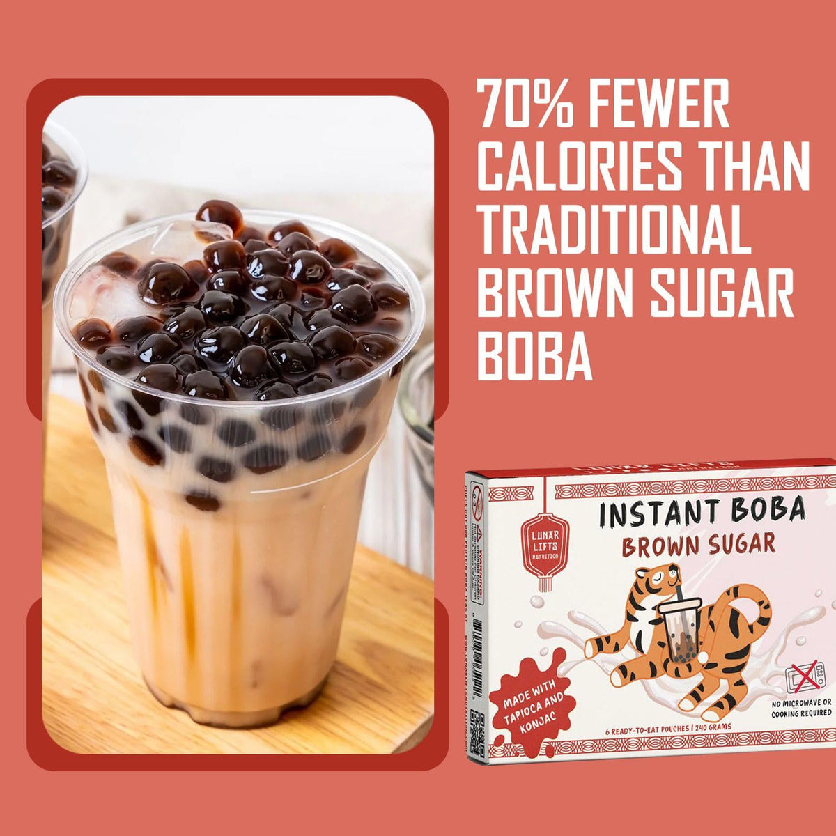 Lunar Lifts ready-to-eat boba cups require no prep whatsoever.